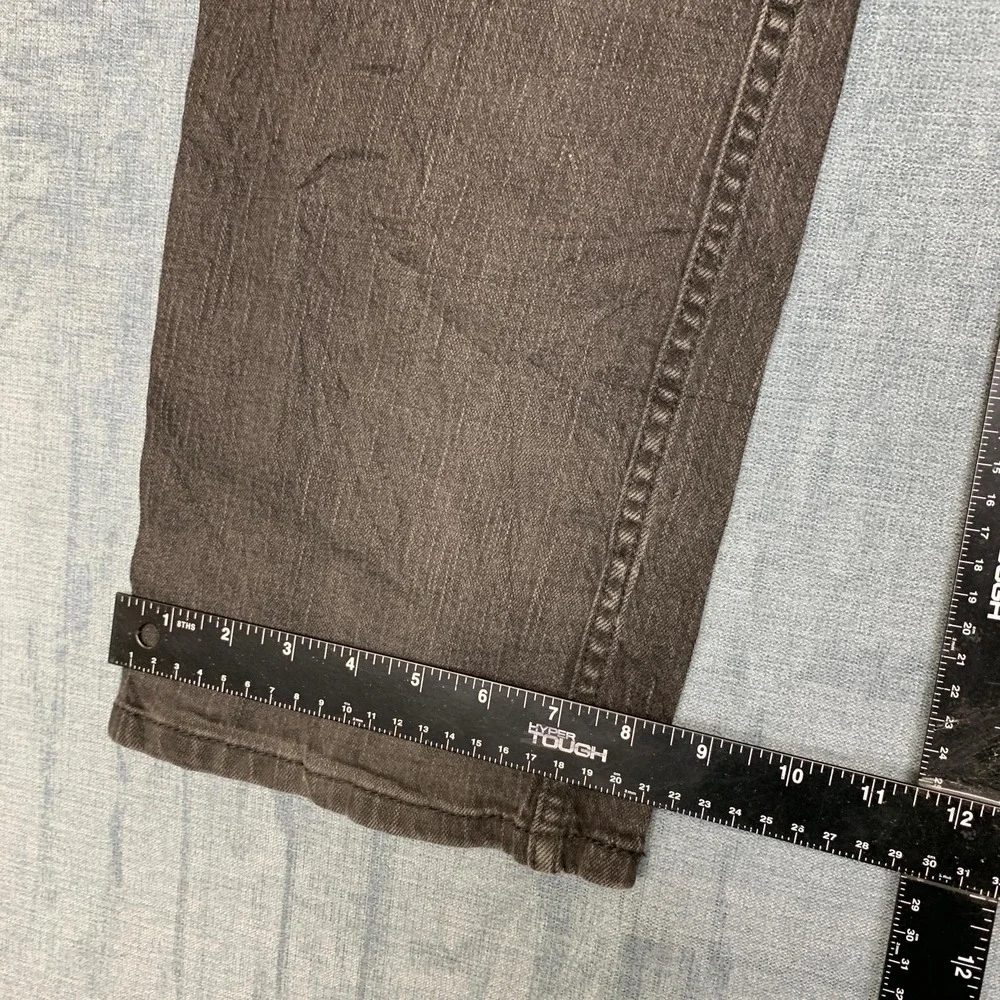 Levi's 514 Jeans Mens 36x34 Black Denim Everyday Wear Medium Wash Straight Fit